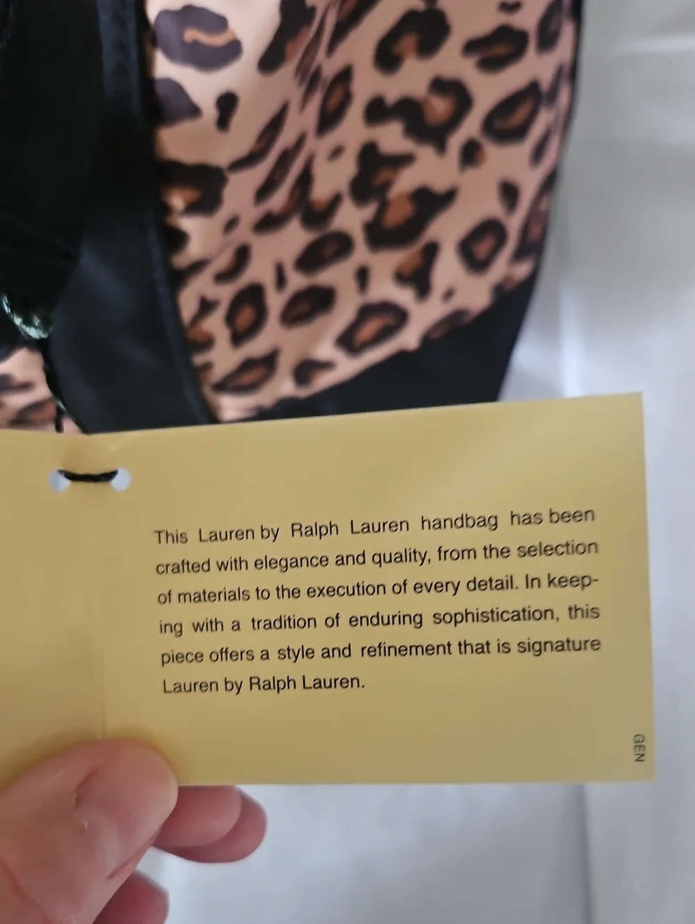 Lauren Ralph Lauren Leopard-Print Tote in Tan and Black